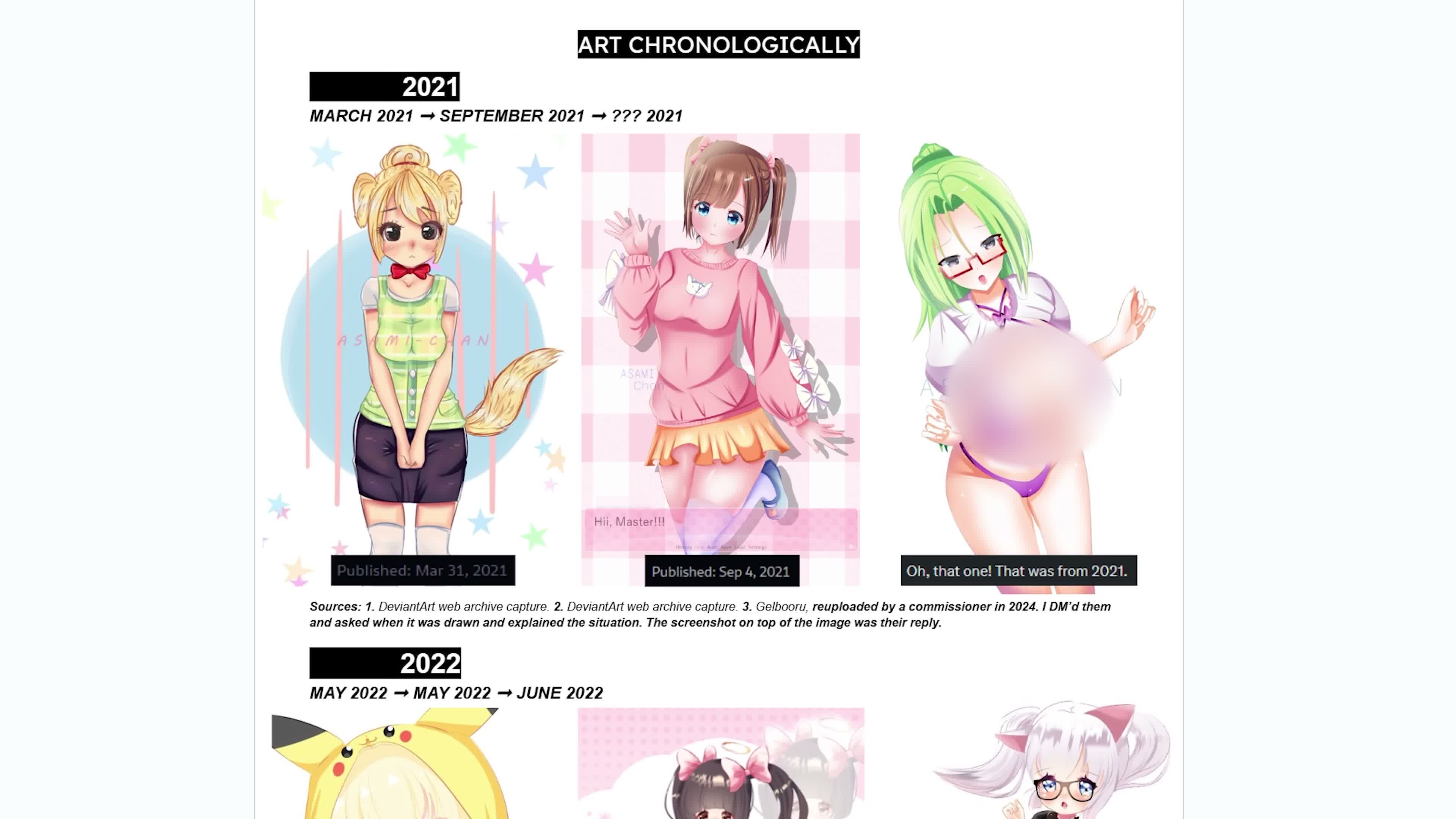 Exemplo de evolução inconsistente no caso AsamiArts